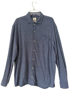 Johnnie-O Hangin Out Zion lightweight button up XXL Indigo Blue